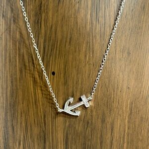 925 Sterling Silver Anchor Necklace 18” Lot #154